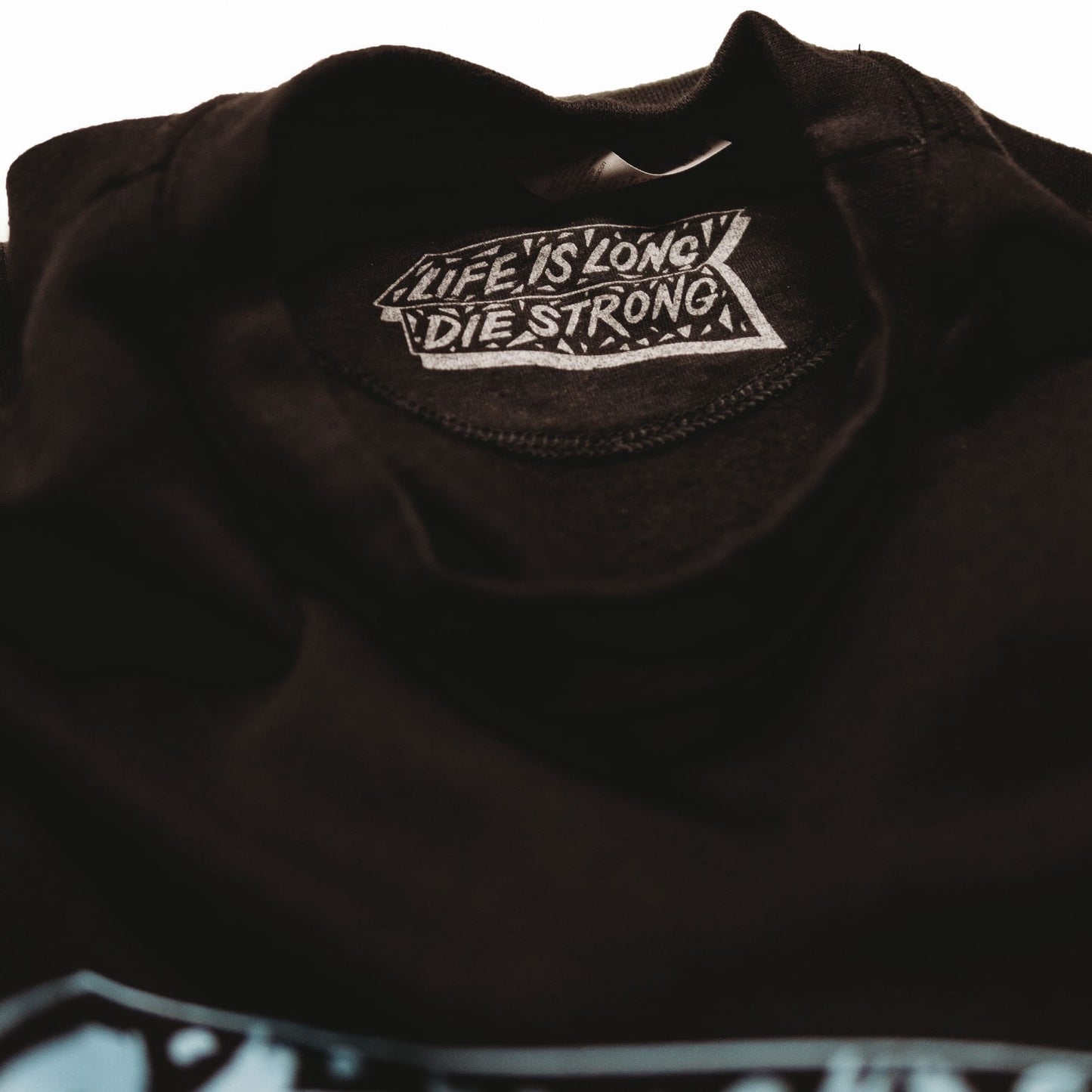 Black & Teal Pocket Crewneck