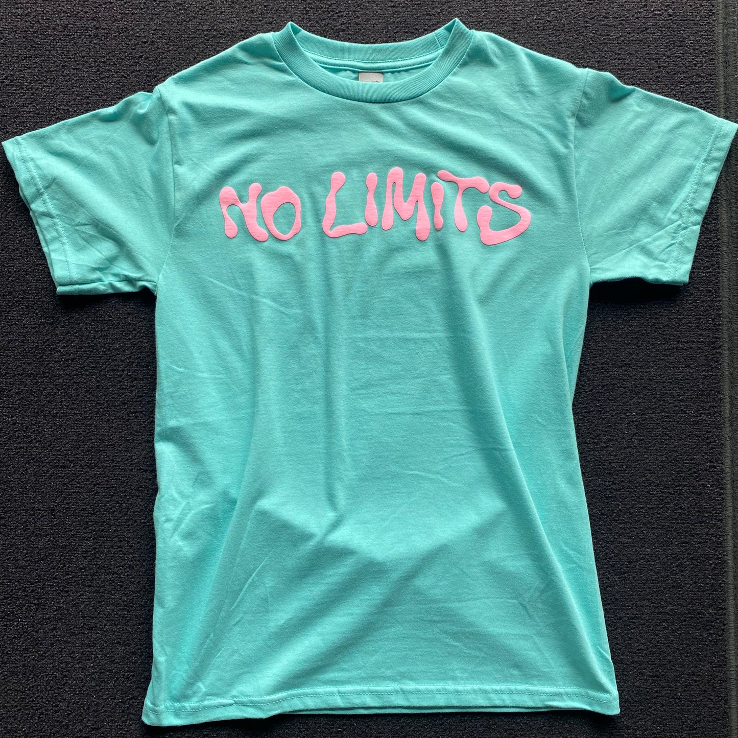 No Limits - Teal Puff Print T Shirt