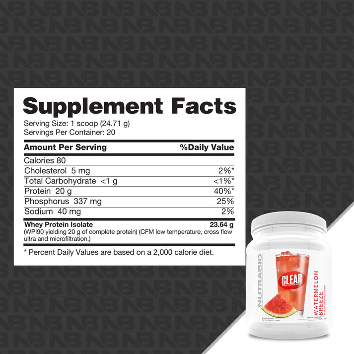 Nutrabio - Clear Whey Isolate