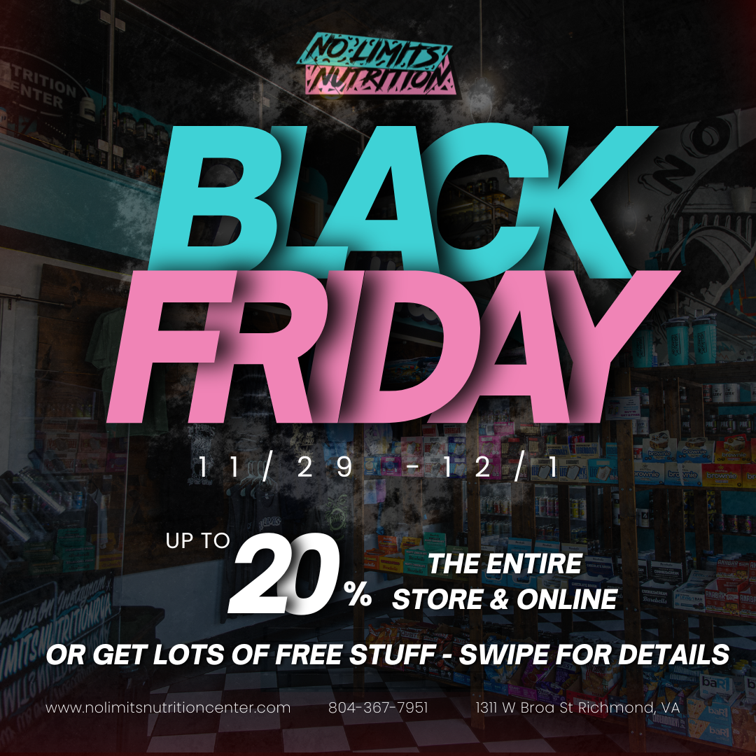 BLACK FRIDAY IS HERE! – No Limits Nutrition