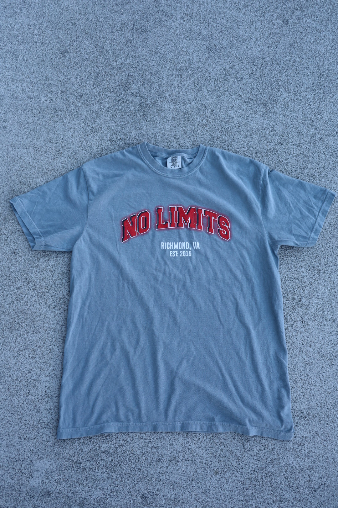 No Limits - Grey Collegiate Shirt