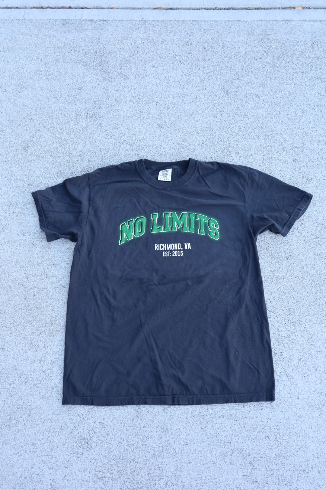 No Limits - Black Collegiate Shirt