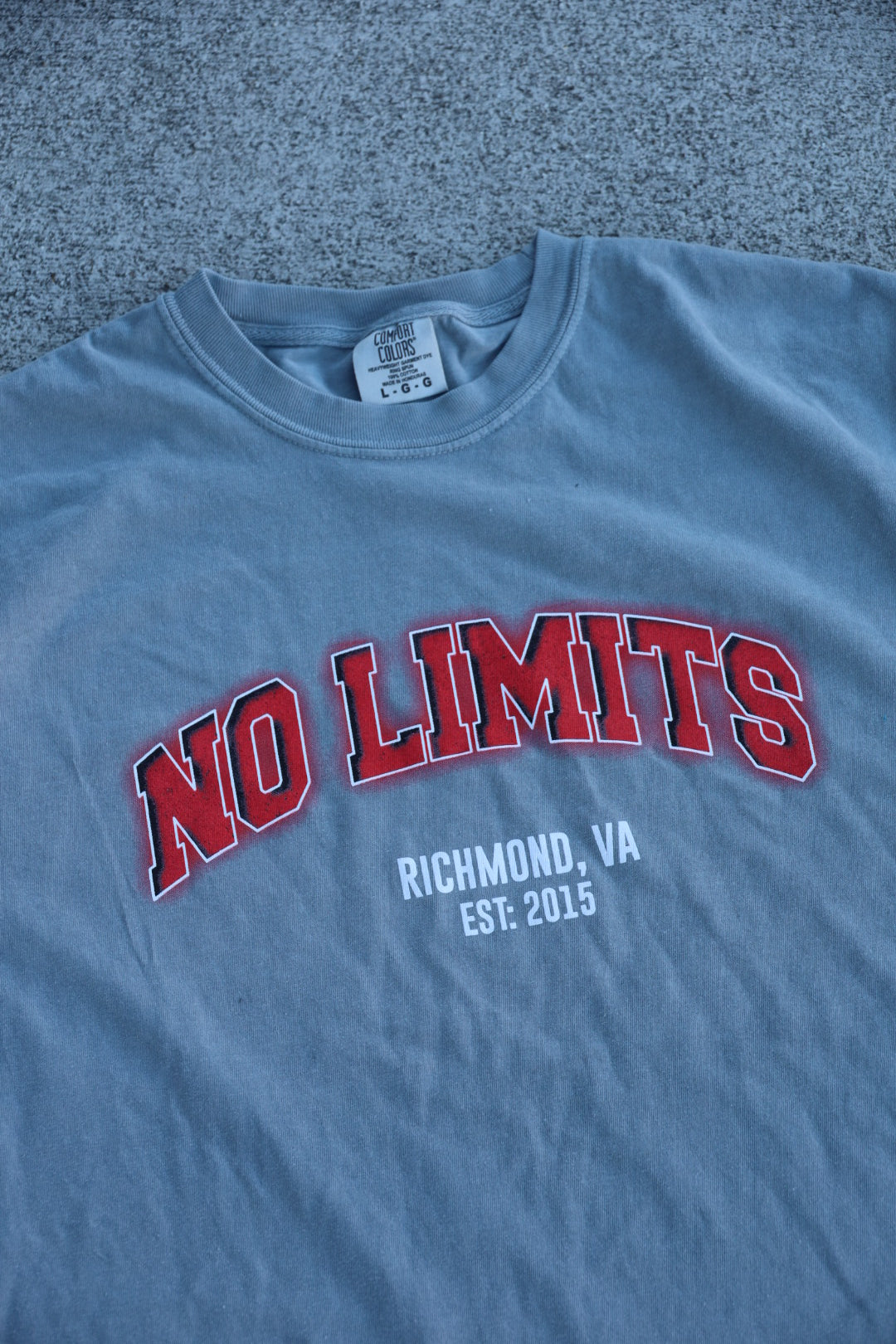 No Limits - Grey Collegiate Shirt