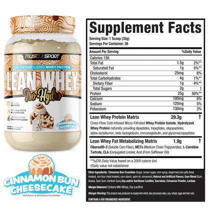 Fat Burning Protein - MuscleSport Lean Whey 2lb