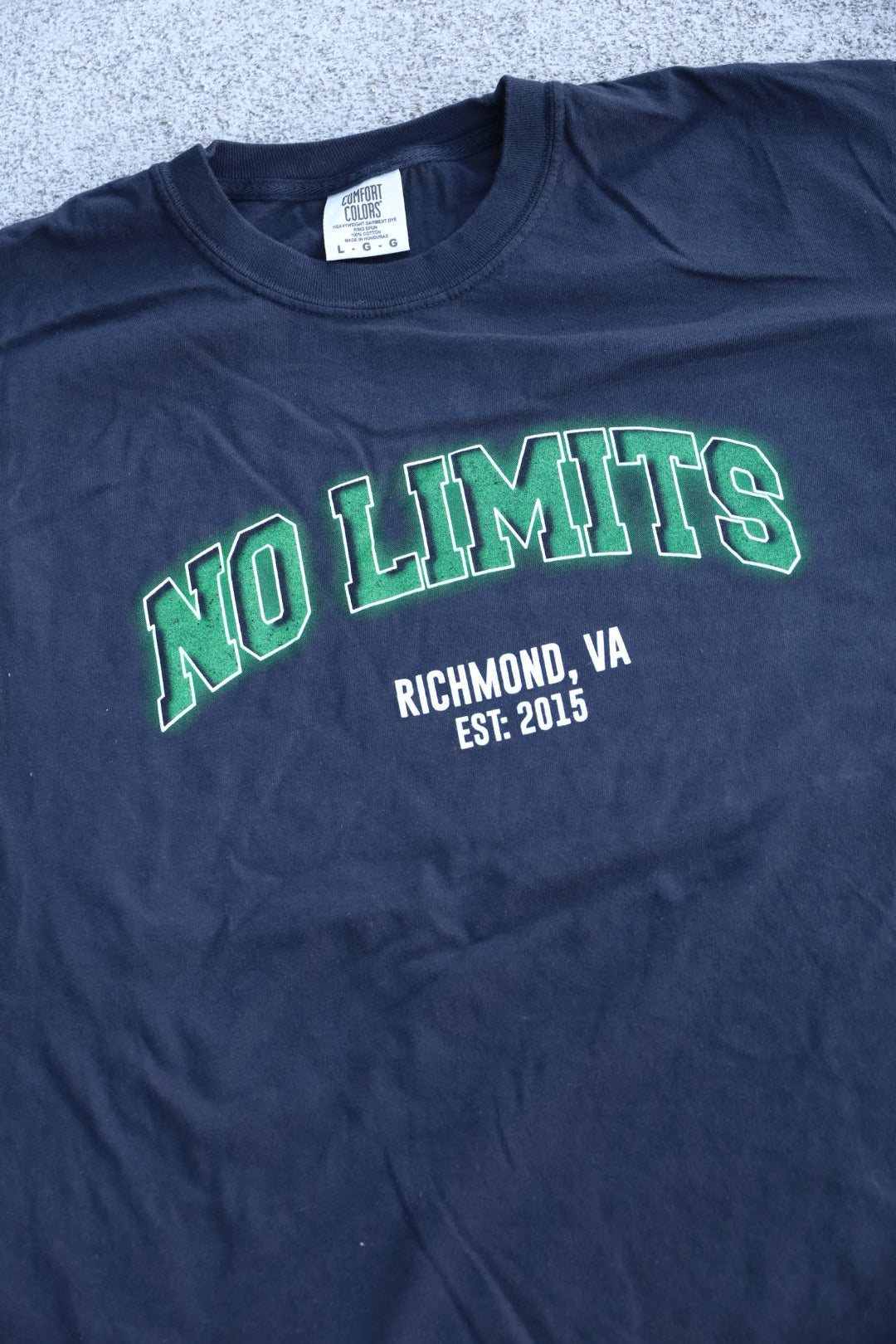 No Limits - Black Collegiate Shirt