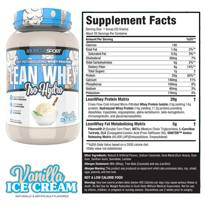 Fat Burning Protein - MuscleSport Lean Whey 2lb