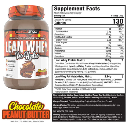 Fat Burning Protein - MuscleSport Lean Whey 2lb