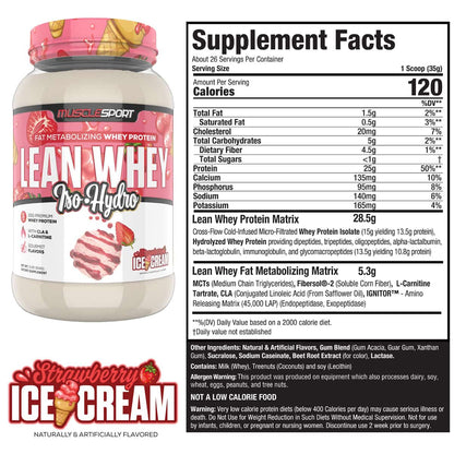 Fat Burning Protein - MuscleSport Lean Whey 2lb