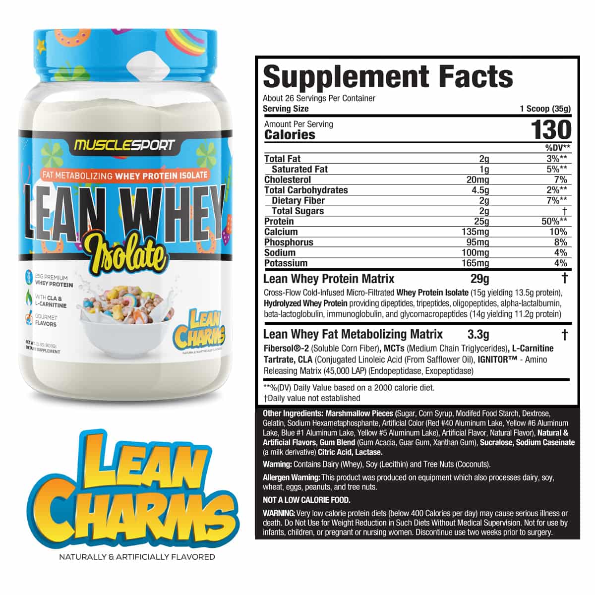 Fat Burning Protein - MuscleSport Lean Whey 2lb