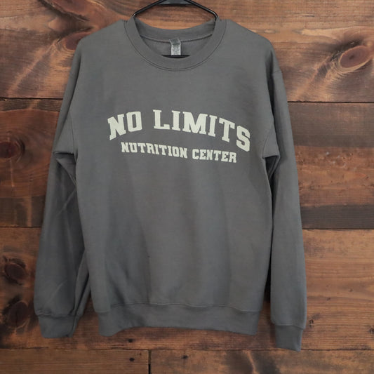 No Limits - Grey Collegiate Crewneck