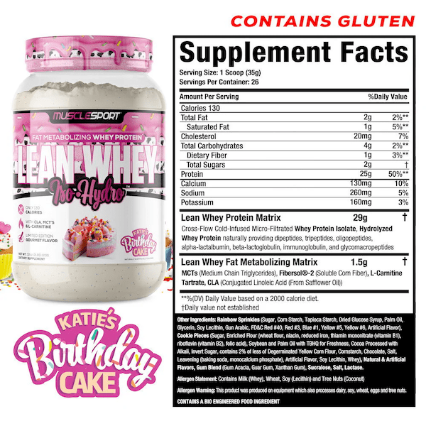 Fat Burning Protein - MuscleSport Lean Whey 2lb