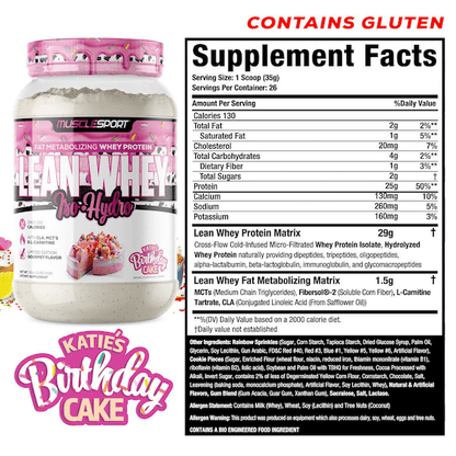 Fat Burning Protein - MuscleSport Lean Whey 2lb