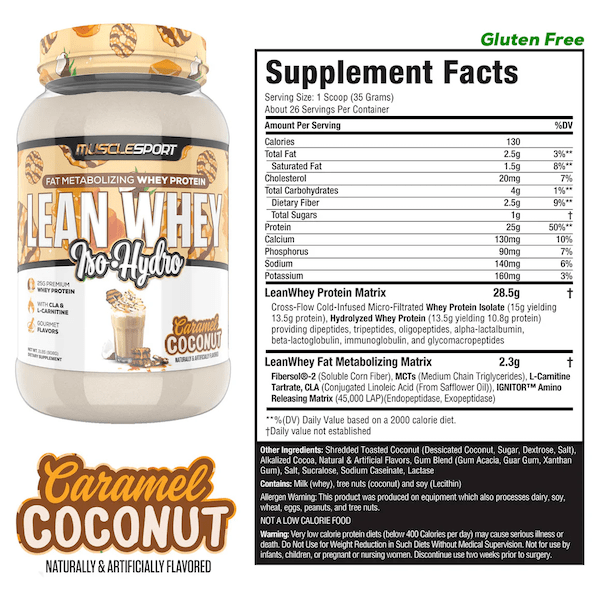 Fat Burning Protein - MuscleSport Lean Whey 2lb