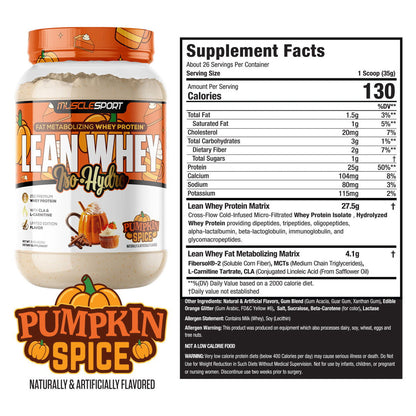 Fat Burning Protein - MuscleSport Lean Whey 2lb
