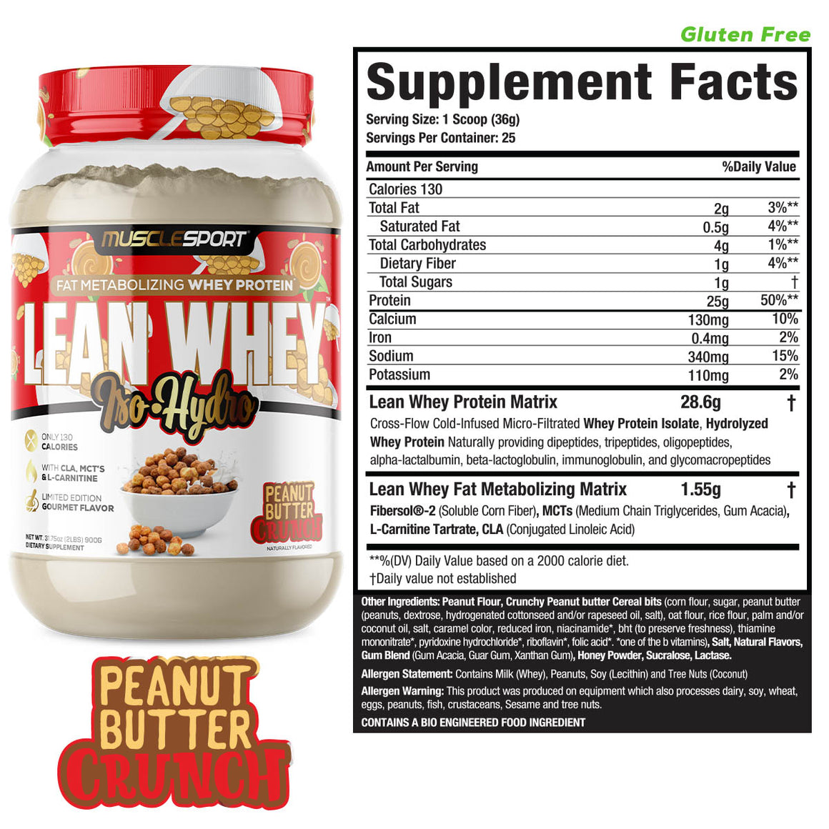 Fat Burning Protein - MuscleSport Lean Whey 2lb