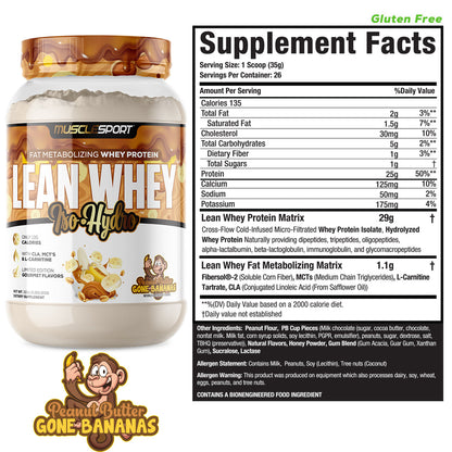 Fat Burning Protein - MuscleSport Lean Whey 2lb