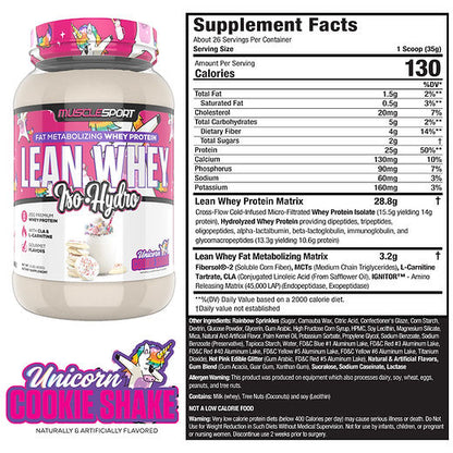 Fat Burning Protein - MuscleSport Lean Whey 2lb